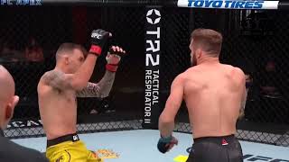 Rafael Fiziev vs Renato Moicano  Best combination  KO [upl. by Atnom]