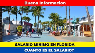 Salario mínimo cuál es el mínimo por hora en el estado de Florida [upl. by Nutsud825]