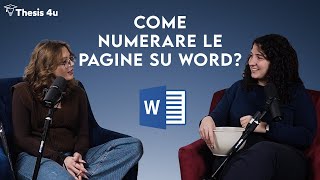 👩🏼‍💻Come NUMERARE le pagine su WORD della tesi di laurea saltando indice e frontespizio [upl. by Rosanne]