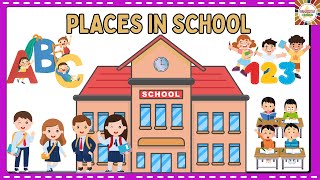 Places in School  Vocabulary for Kids  Kids vocabulary  School  Learn English for kids  English [upl. by Ajak923]