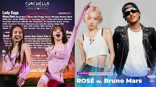 Jennie Lisa attend Coachella 2025 Rosé performs at MAMA 2024 with Bruno Mars [upl. by Eada129]