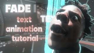 HOW TO MAKE THE VIRAL TEXT FADE IN ANIMATION ON AE [upl. by Rehprotsirhc20]