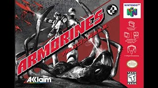 Armorines Project SWARM Intro  N64  HD [upl. by Eceinej]