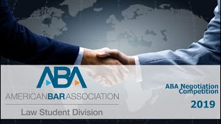 2019 ABA Negotiation Competition [upl. by Burgess]