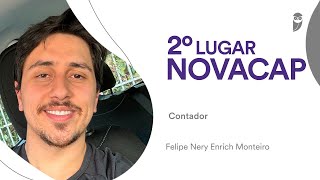 Concurso Novacap Conheça Felipe Monteiro aprovado em 2° lugar para o cargo de Contador [upl. by Nauqat]