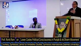 Prof Ronki Ram on ‘Lower Castes Political Consciousness in Punjab amp Ad Dharm Movement’ [upl. by Jasmine]