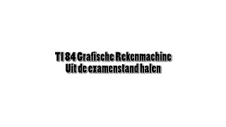 TI 84 Plus Grafische Rekenmachine Uit Examenstand Halen [upl. by Attemaj]