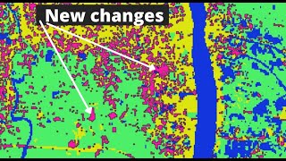 Landcover change detection using QGIS Land use landcover change detection [upl. by Tremml]