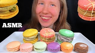 ASMR MACARONS FEAST MUKBANG EATING SOUNDS [upl. by Aiym]