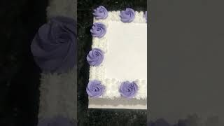 3kg rectangle cake decorating ideas [upl. by Zischke]