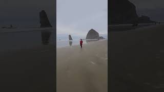 Cannon Beach Oregon One Wheel ride [upl. by Yelbmik]