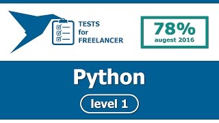 Freelancer  Python  level 1  test 78 [upl. by Levesque]