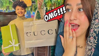 Apne fiancé ko New Year gift de dia❤️  GUCCI GANG 🔥 [upl. by Derfla]