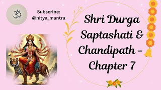 Shri Durga Saptashati  Chandipath  Chapter 7  Saptmodhaya [upl. by Eldorado]