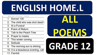 ALL POEMS P2 ENGLISH HOME LANGUAGE POEMS 2024 GRADE 12 2024 FINAL EXAMS NOVEMBER PREP THUNDEREDUC [upl. by Nicholas345]