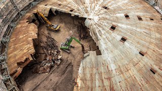 Granton Gasholder  Dismantling the Dome [upl. by Thissa]