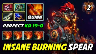 INSANE BURNING SPEAR By Quinn Huskar Aghs Scepter  Assault 100 Nobody Can Stands Against DotA 2 [upl. by Codee]