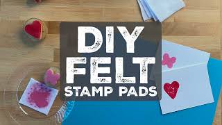 How to Make Your Own DIY Felt Stamp Pad [upl. by Ardnasxela]