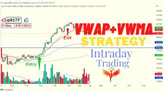 VWAPVWMA indicator in hindi Intraday strategy 95 accuracy win rate 5ema rstf [upl. by Atirrehs]