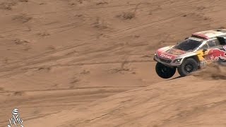 Dakar 2017 Cyril Despres ganó la cuarta etapa en autos y Carlos Sainz quedó casi sin chances [upl. by Ainoek]