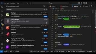 How to Highlight Colors in CSS Code With Live Preview in Visual Studio Code Using Extension [upl. by Ees]