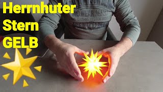 Herrnhuter Stern 🌟 Gelb 🌟 Unboxing [upl. by Tilly]