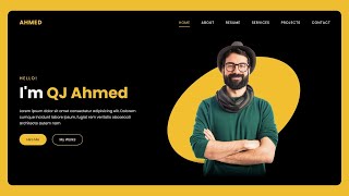 Responsive Portfolio Website Using HTML CSS amp JavaScript For Beginners [upl. by Gnous]