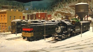 Model Railway Layout both in Summer and in Winter Landscape in HO scale [upl. by Huberty]