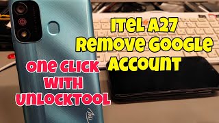 Itel A27 A551L Remove Google Account Bypass FRP One Click with Unlocktool [upl. by Ecinahs575]