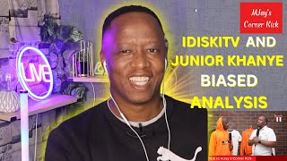 IDISKITV and Junior Khanye Analysis Reaction  KAIZER CHEIFS vs MAMELODI SUNDOWNS [upl. by Swane]