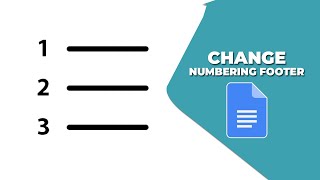 How to change numbering in Google Docs footer [upl. by Oravla860]