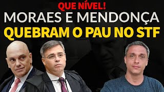 Que nível Quebra pau entre Moraes e Mendonça no STF Moraes não aceita discordância [upl. by Tloc]