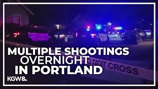 2 men killed in separate shootings early Wednesday morning in Portland [upl. by Dianuj]