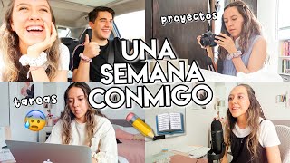 Una semana conmigo en la universidad  tareas proyectos  fin de semestre💻 Estudiando comunicación [upl. by Nyrhtak]