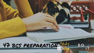 47 bcs preparation journey  study with cat winter study session [upl. by Kosaka]