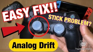 HOW TO FIX ANALOG DRIFT on PS4 CONTROLLER BEST METHOD Is your Analog stick MOVING BY ITSELF [upl. by Enirehtacyram562]