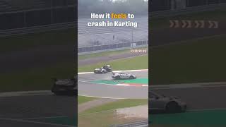 How It Feels To CRASH When Karting 💥 Shorts [upl. by Alver9]