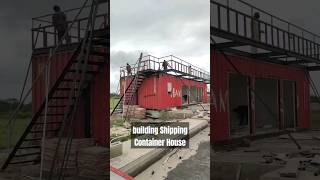 building Shipping Container Houseshippingcontainerhomehomecontainerhomeconstructionautomobile [upl. by Enyamert999]