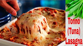 Lasagna recipe italian recipe  tuna spinach lasagna [upl. by Retsev886]