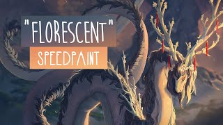 Florescent  SPEEDPAINT  Photoshop CC [upl. by Anear688]