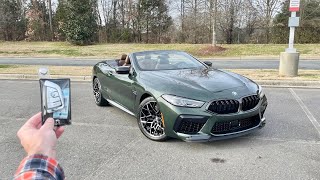 2024 BMW M8 Competition Convertible Start Up Exhaust Test Drive Walkaround POV and Review [upl. by Marcel507]