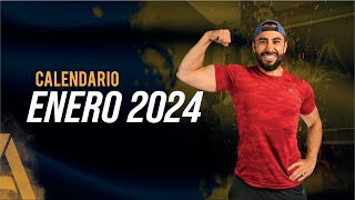 Calendario Enero 2024🔥¡A PONERSE EN FORMA [upl. by Fallon102]