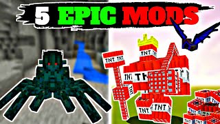 Trying Epic Minecraft Mods 🤯 Minecraft in Hindi [upl. by Atekin]