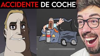 POV Accidente de coche  😱 Mr Increible Perturbado Memes Animado [upl. by Lladnarc280]