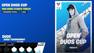 Fortnite Open Duos Cup [upl. by Ellebasi]