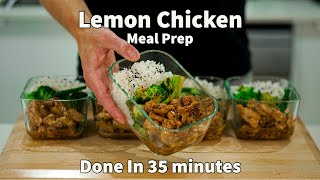 Make 5 Meals In 35 Minutes With This Lemon Chicken Meal Prep [upl. by Falkner]