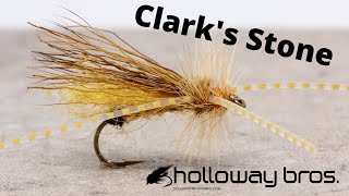 Tying the Clarks Stone  one of the best Stonefly patterns  fly tying  fly tying for beginners [upl. by Alyahsal]