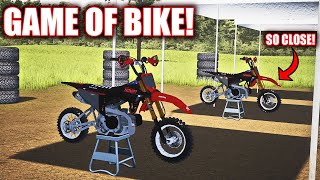 CLOSEST GAME OF BIKE EVER ON THE ALL NEW CRF144 MX BIKES [upl. by Nilerual]