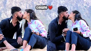 lips kissing prank on my cute girlfriend Soniya gone extremely romantic kissing video [upl. by Divan]