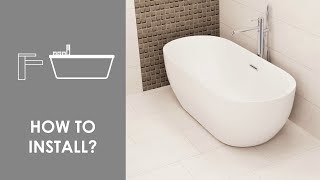 How to install freestanding bathtub and SMART BOX BATH tap [upl. by Daphne877]